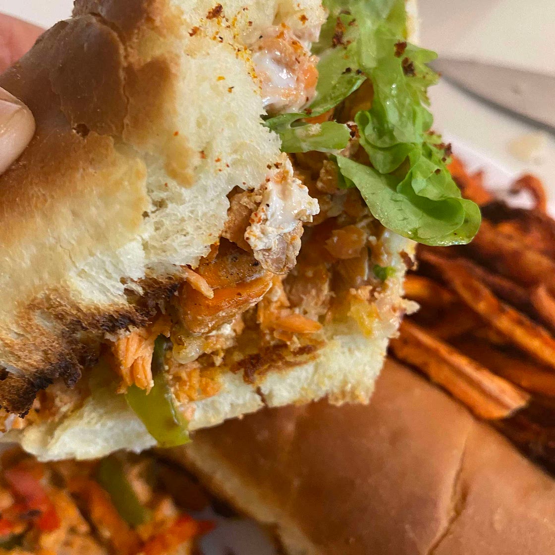 Salmon Cheesesteak 
