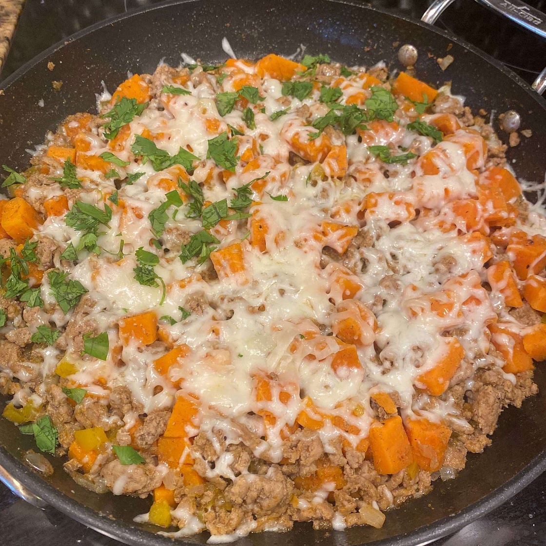 Ground Turkey Sweet Potato Skillet