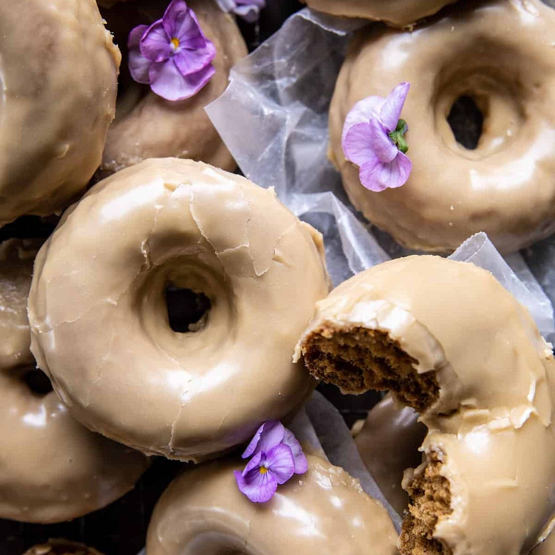Baked Maple Glazed Doughnuts
