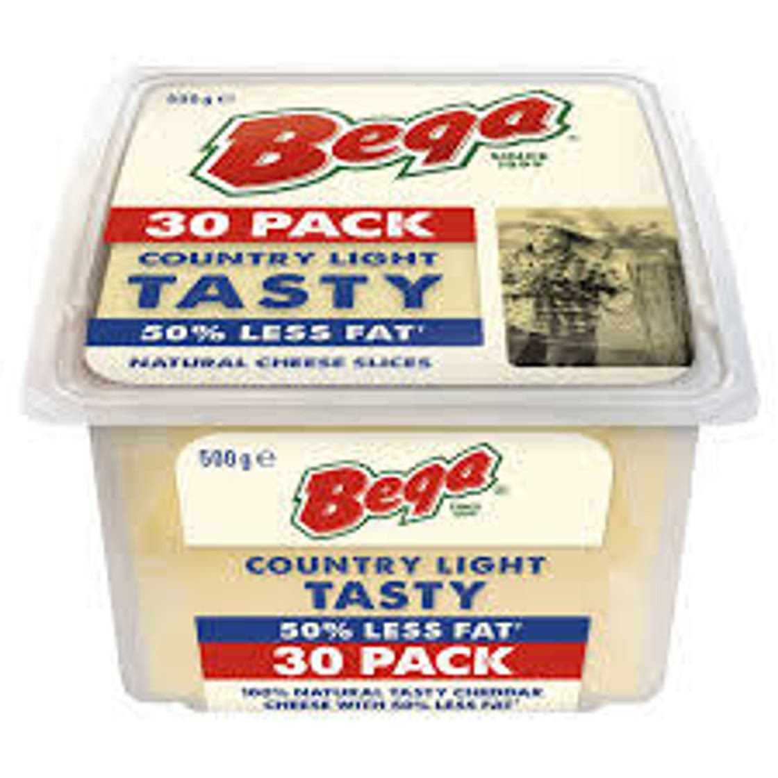 Sliced low fat cheese