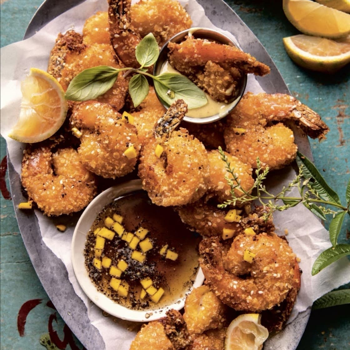 coconut shrimp with double the sauce
