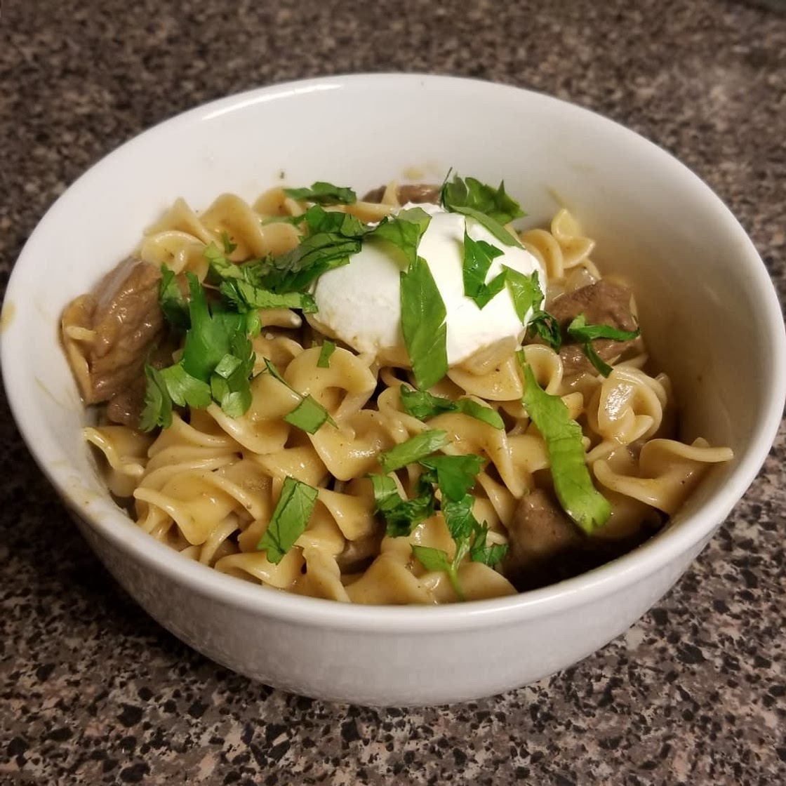 Creamy Beef and Mushroom Stroganoff