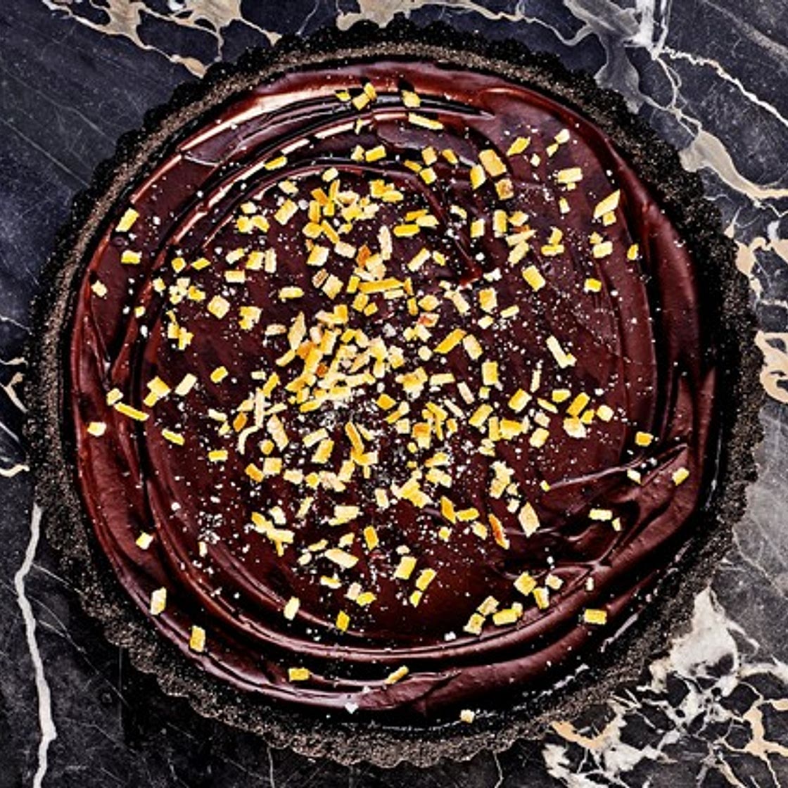 Candied-Orange Chocolate-Caramel Tart