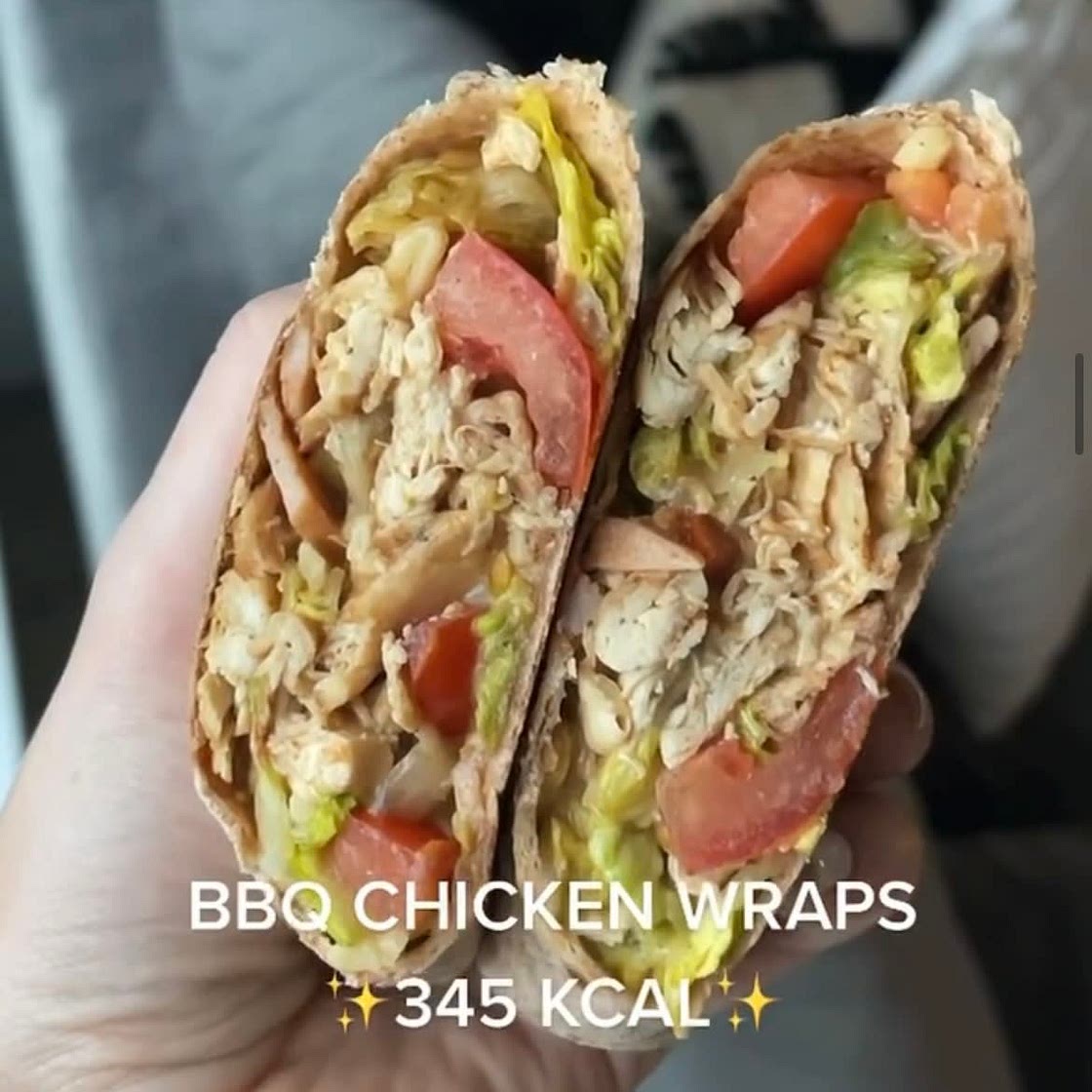 HIGH PROTEIN BBQ CHICKEN WRAP