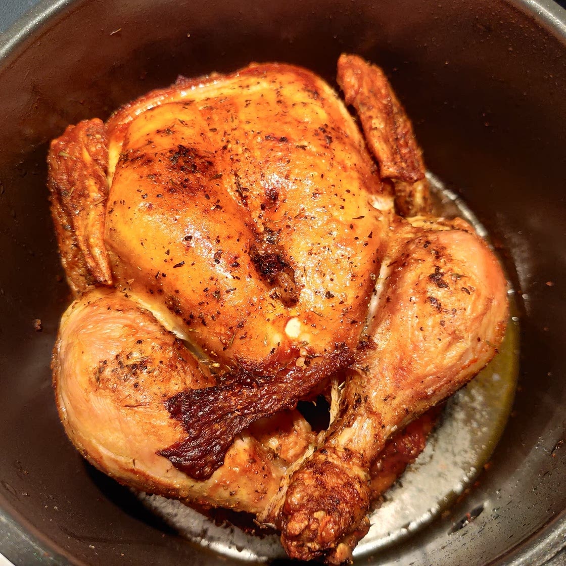 Air Fryer Whole Chicken - Rotisserie Style