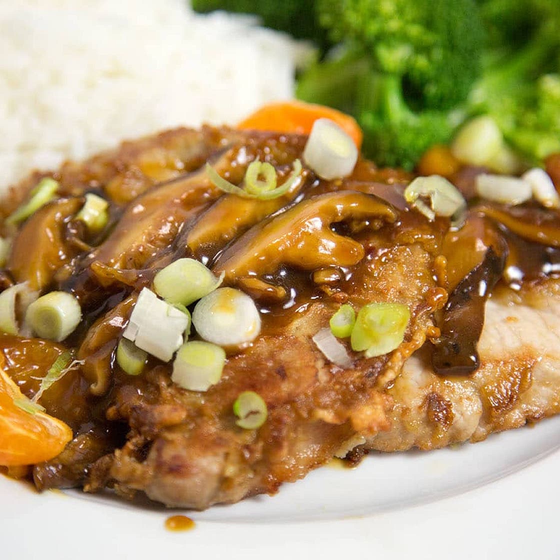 Asian Inspired Tangerine Pork Chops