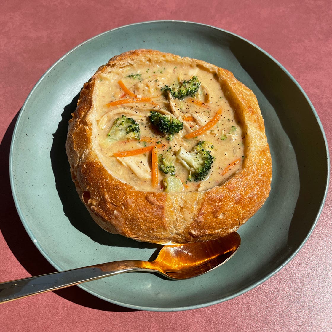 Broccoli Cheddar Chicken Soup
