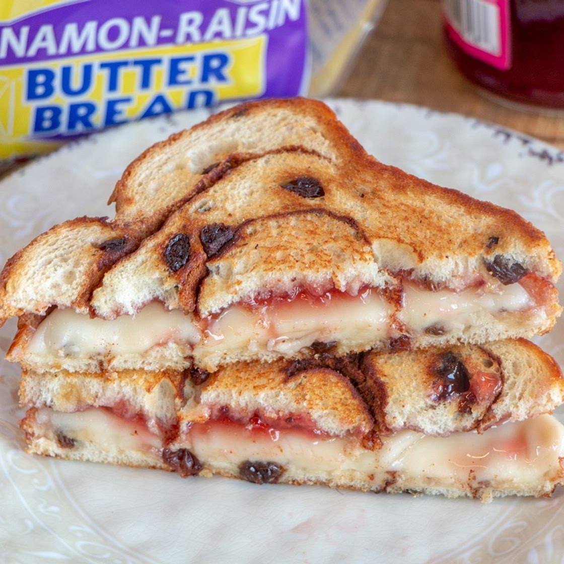 White Cheddar & Raspberry Grilled Cheese