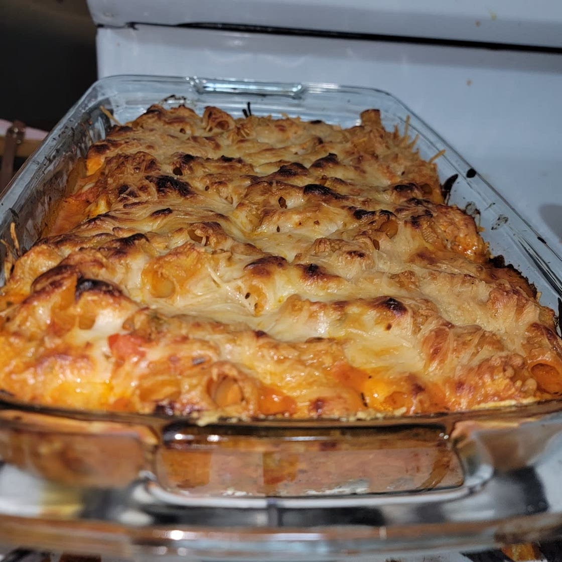 Chicken & Pepper Pasta Bake