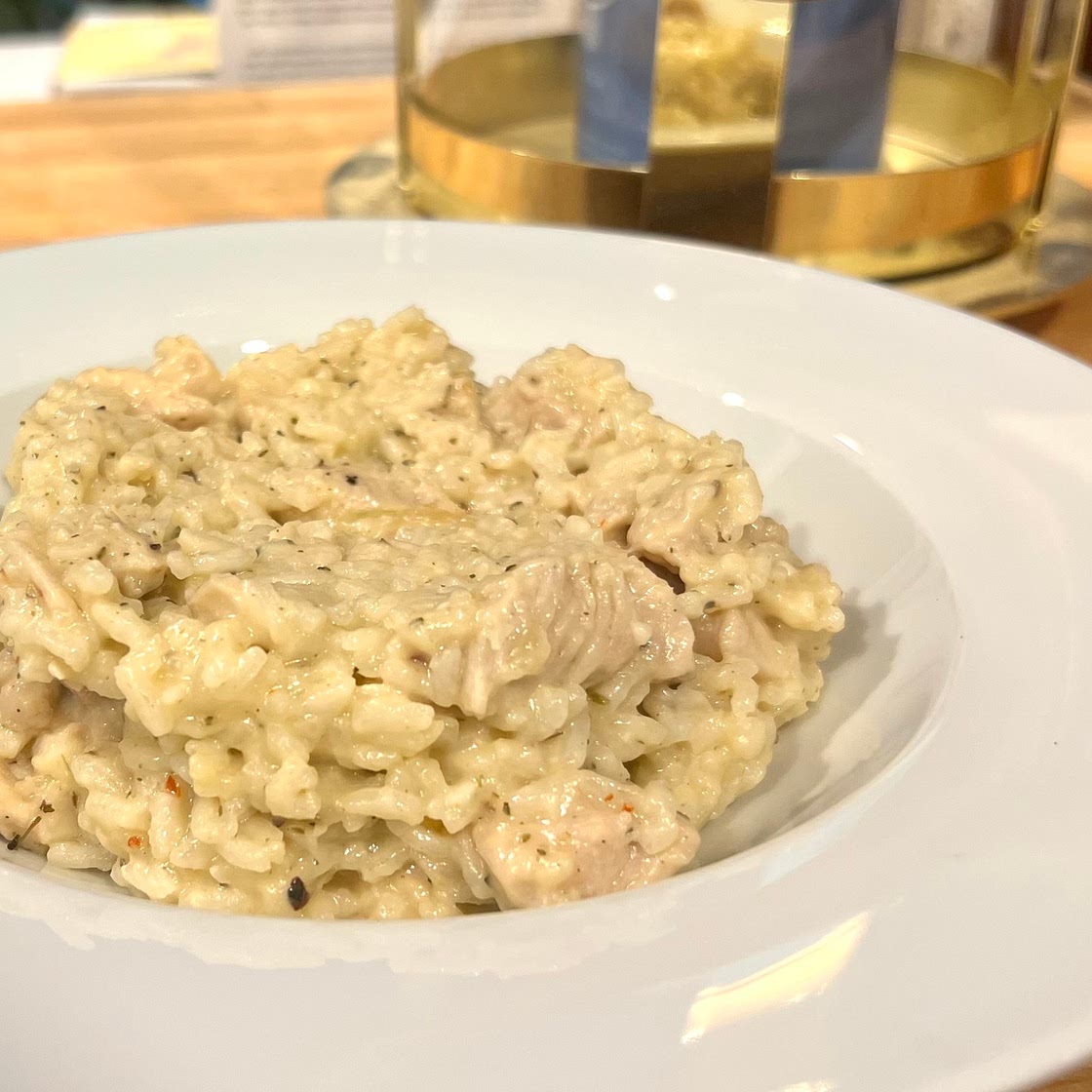 Creamy Garlic Parmesan Chicken & Rice