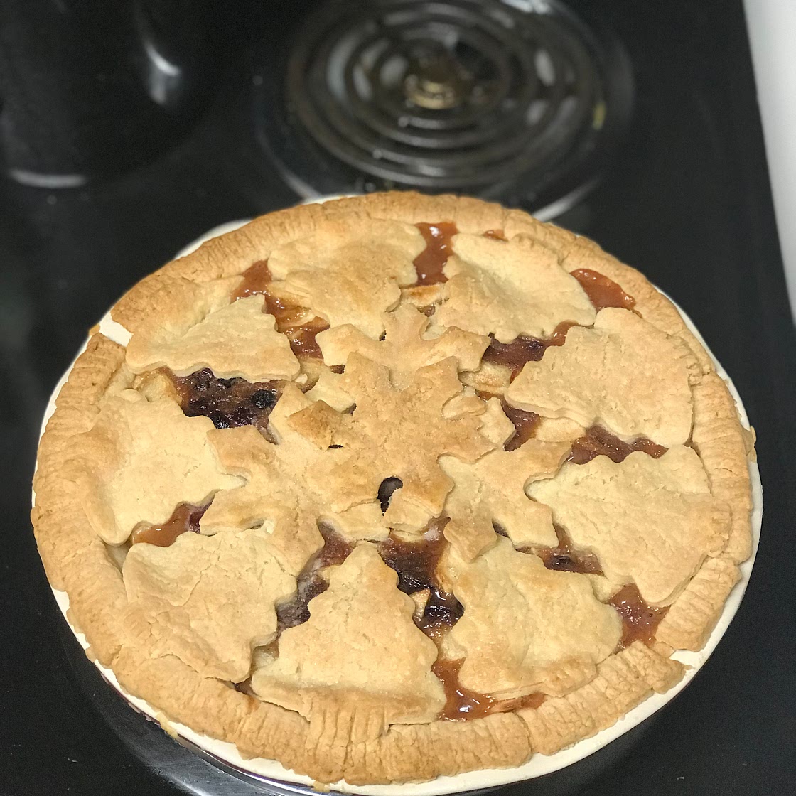 Caramel Apple Cranberry Pie