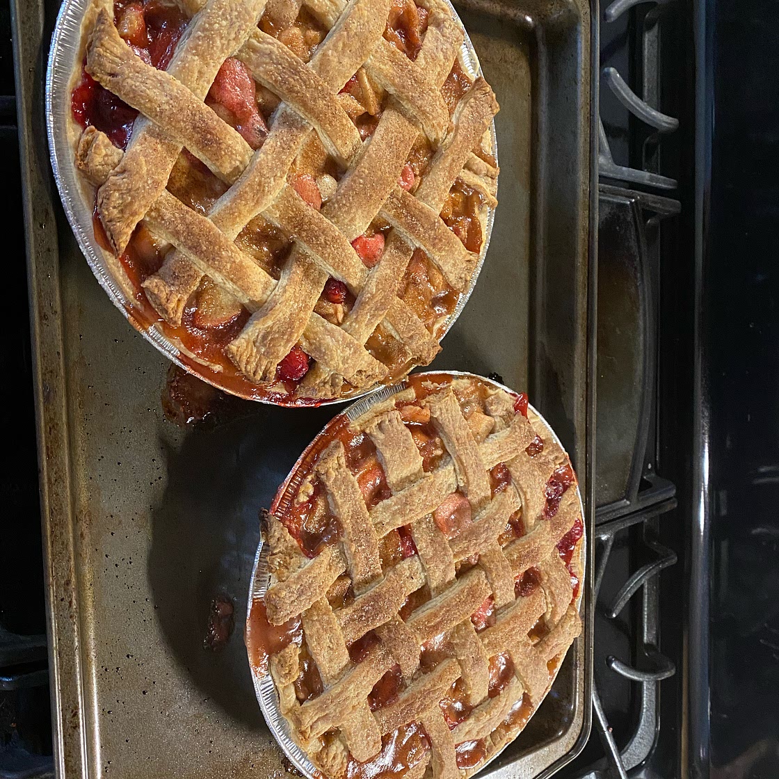 Caramel Apple Cranberry Pie