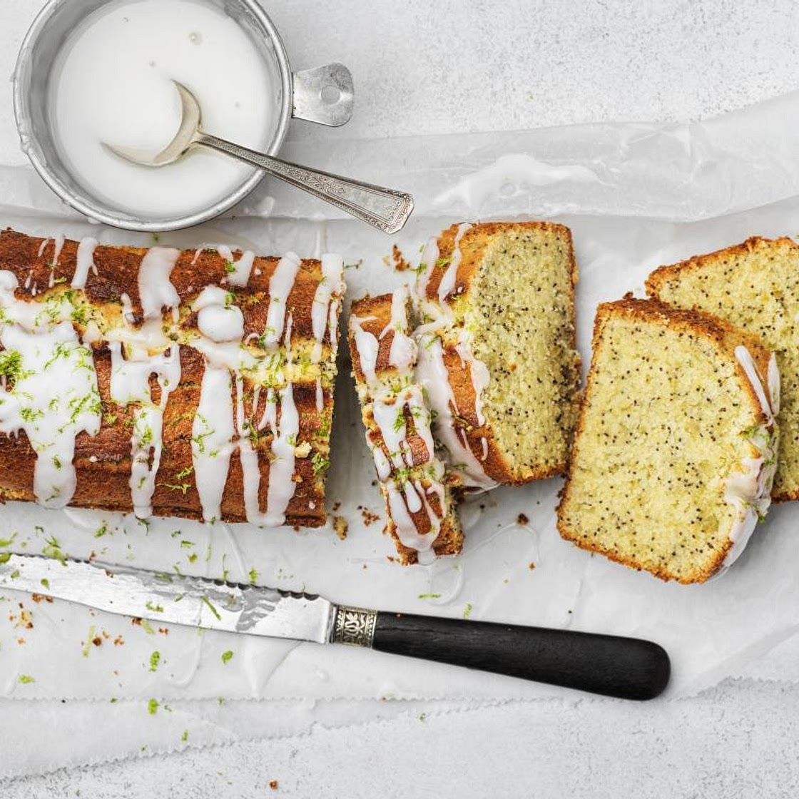 Limetten-Mohn-Cake