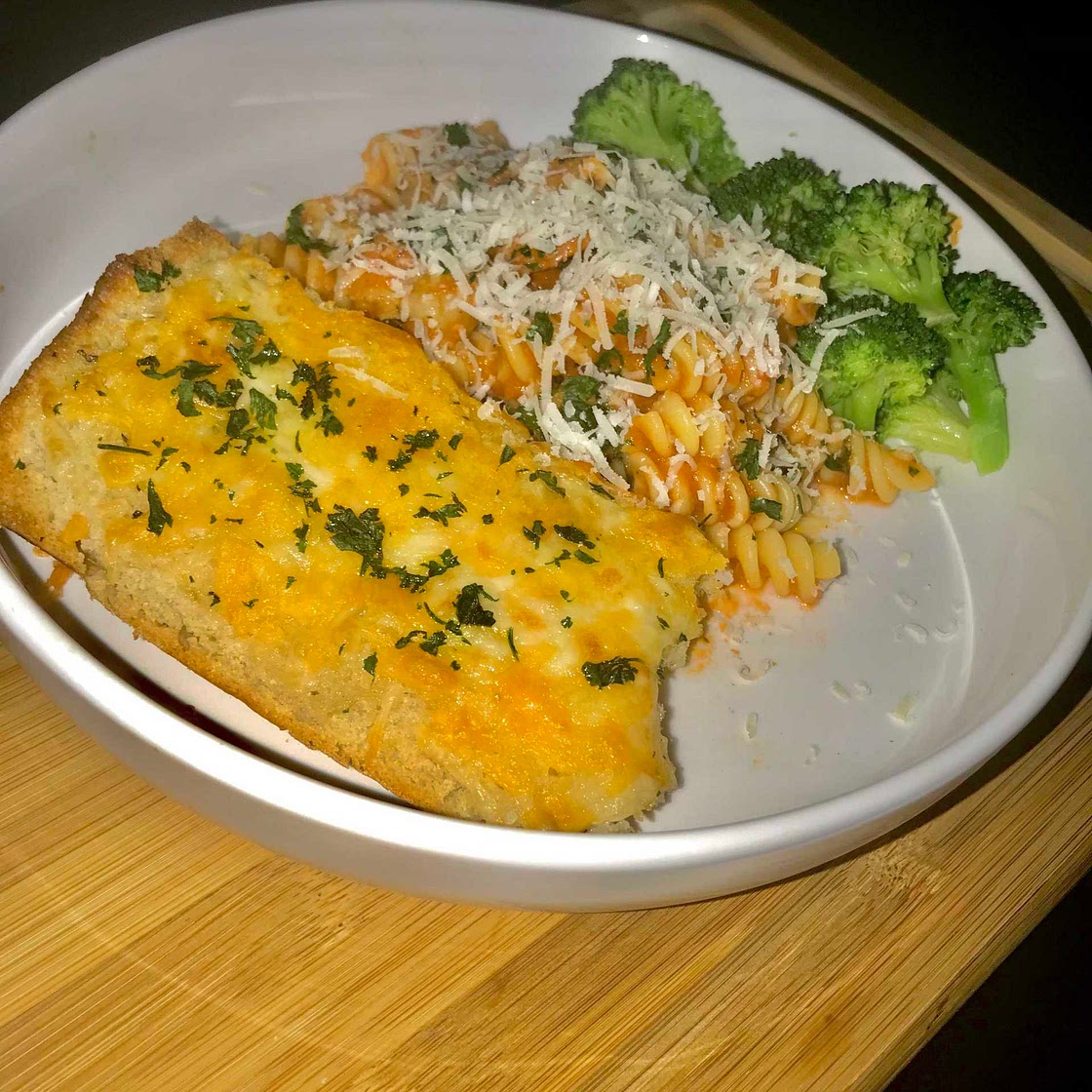 Mantha’s Favorite Cheesy Garlic Bread