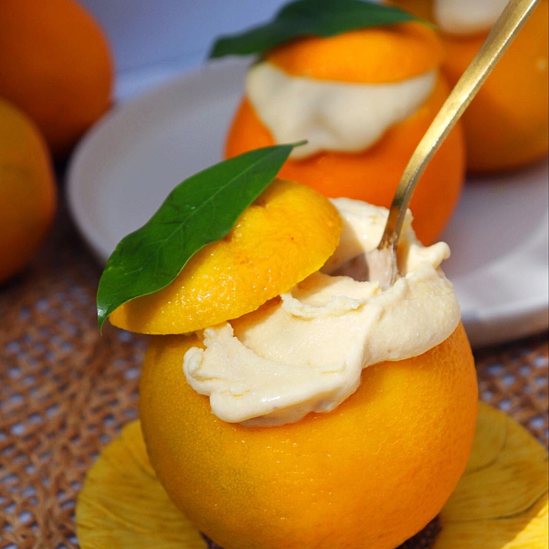 Vegan 4 Ingredient Orange Creamsicle Ice Cream