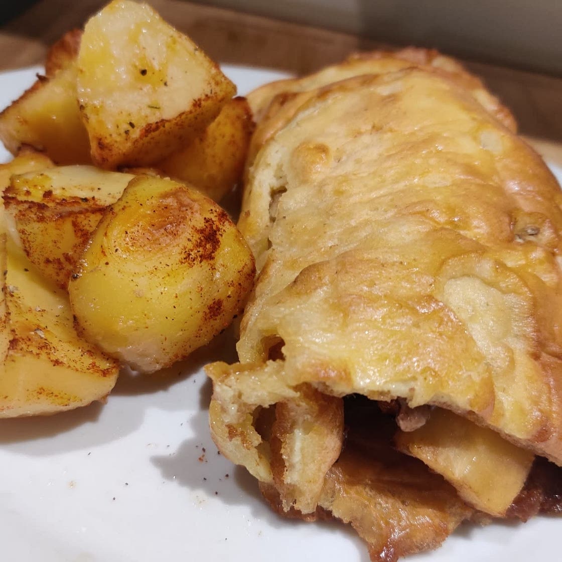Giant Yorkshire pudding Sunday lunch