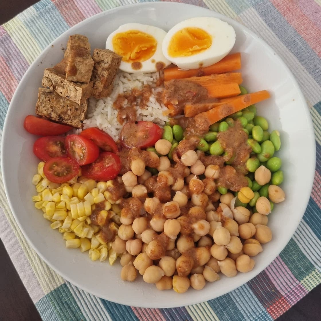 Tofu Edamame Buddha Bowls