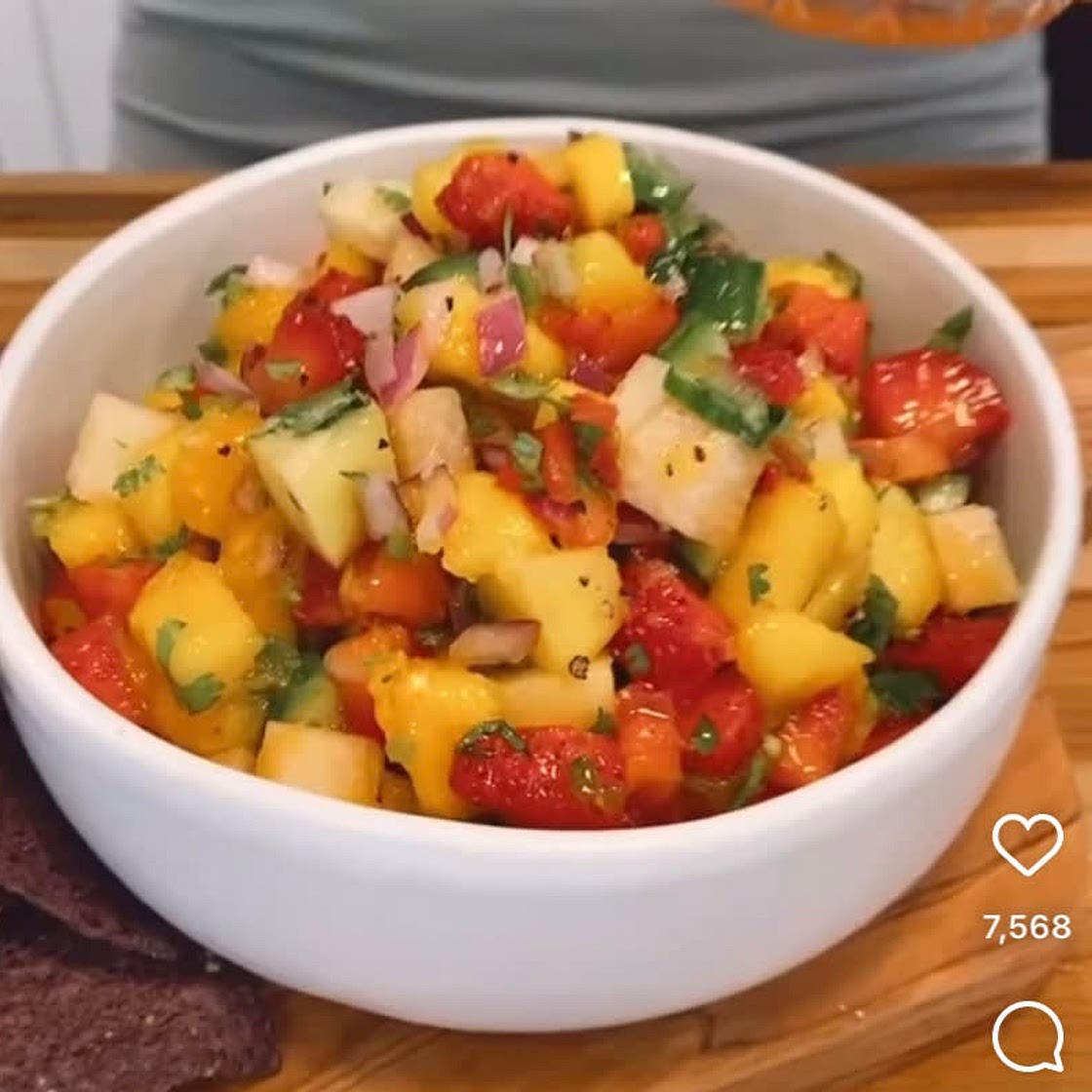 Mango Strawberry Jicama salsa