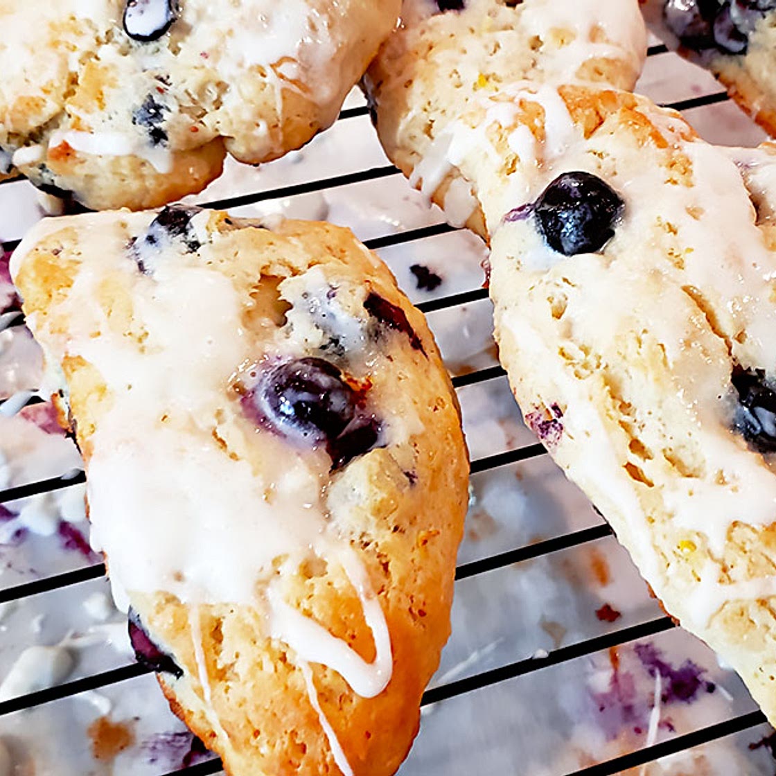 Luscious Maine Blueberry Scones