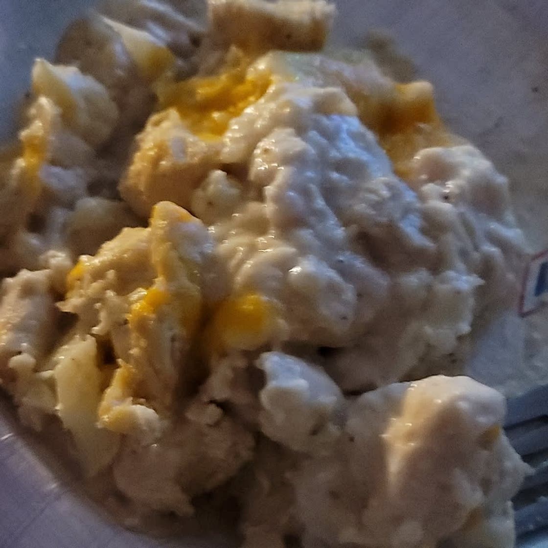 Keto Chicken Alfredo Casserole