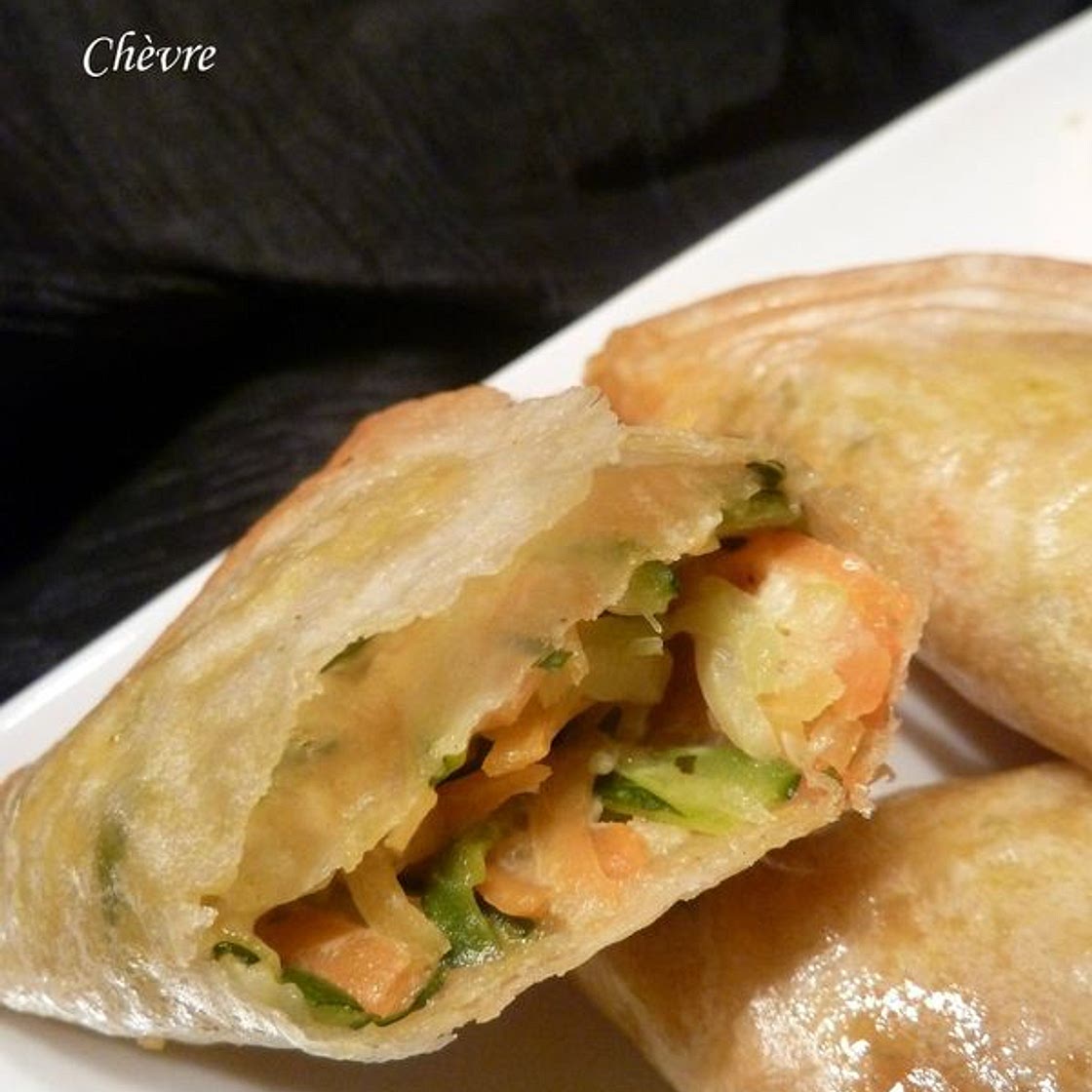 Samoussas aux Légumes et Chèvre