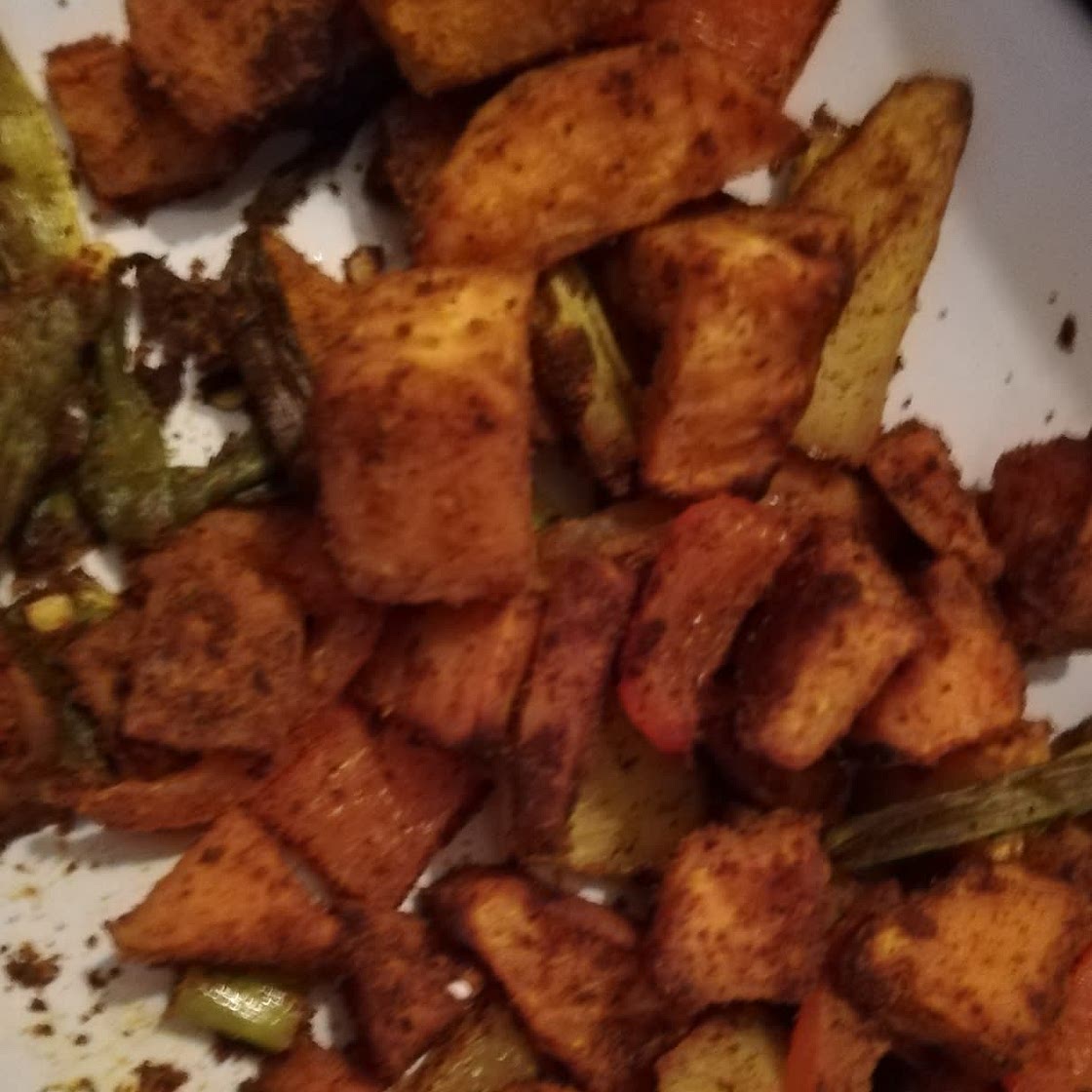 Cinnamon Turmeric Sweet Potatoes