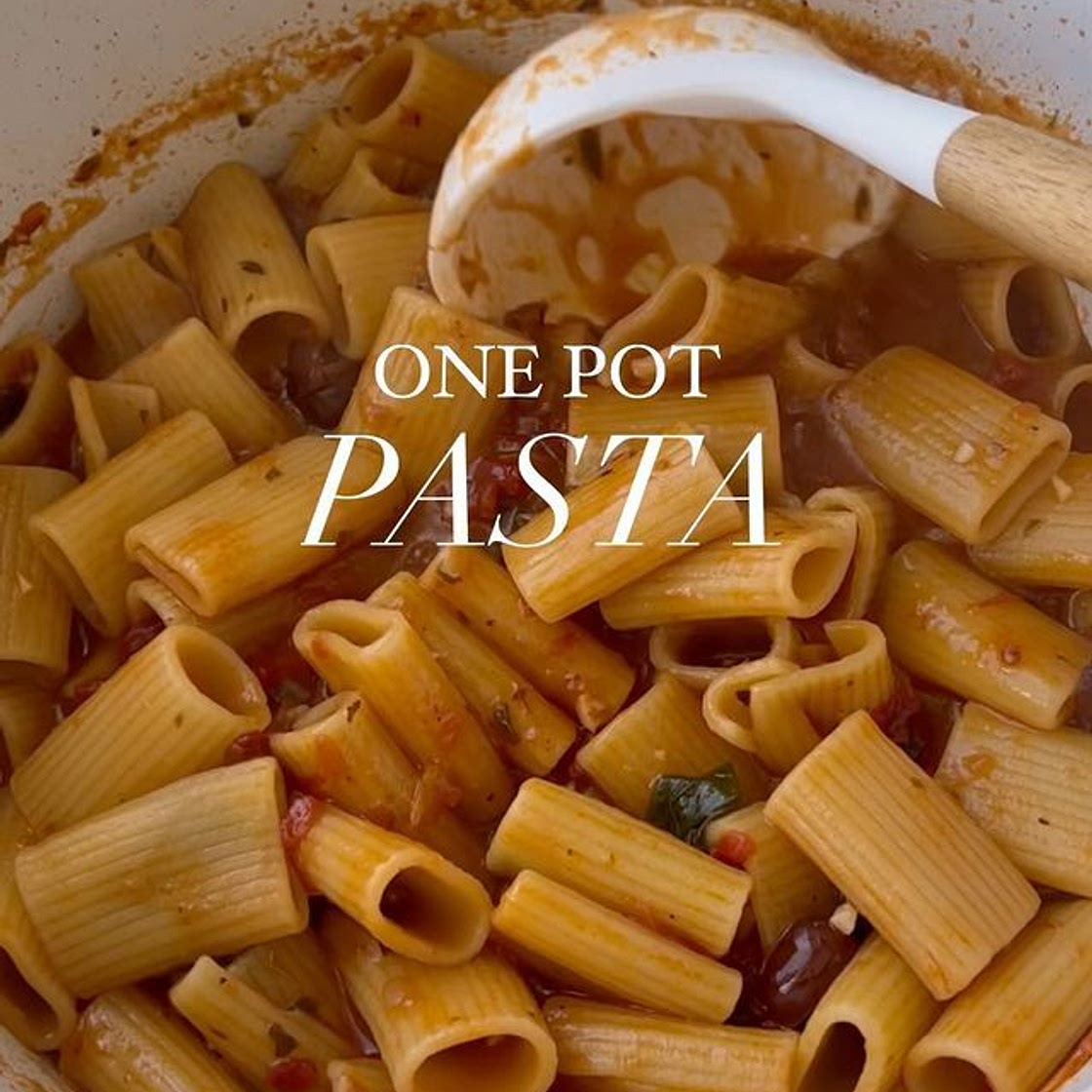 One Pot Vegan Pasta