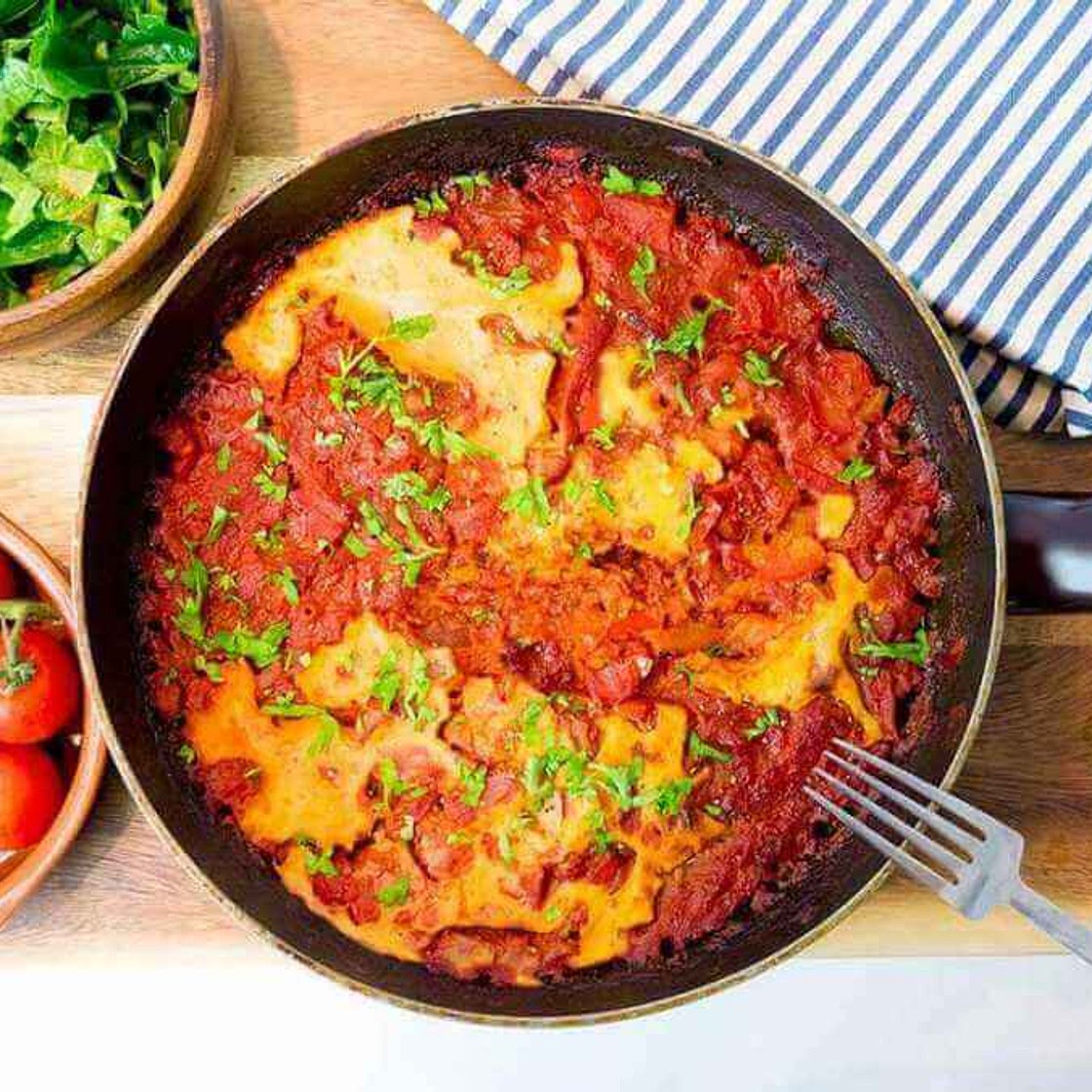 Easy vegan shakshouka recipe
