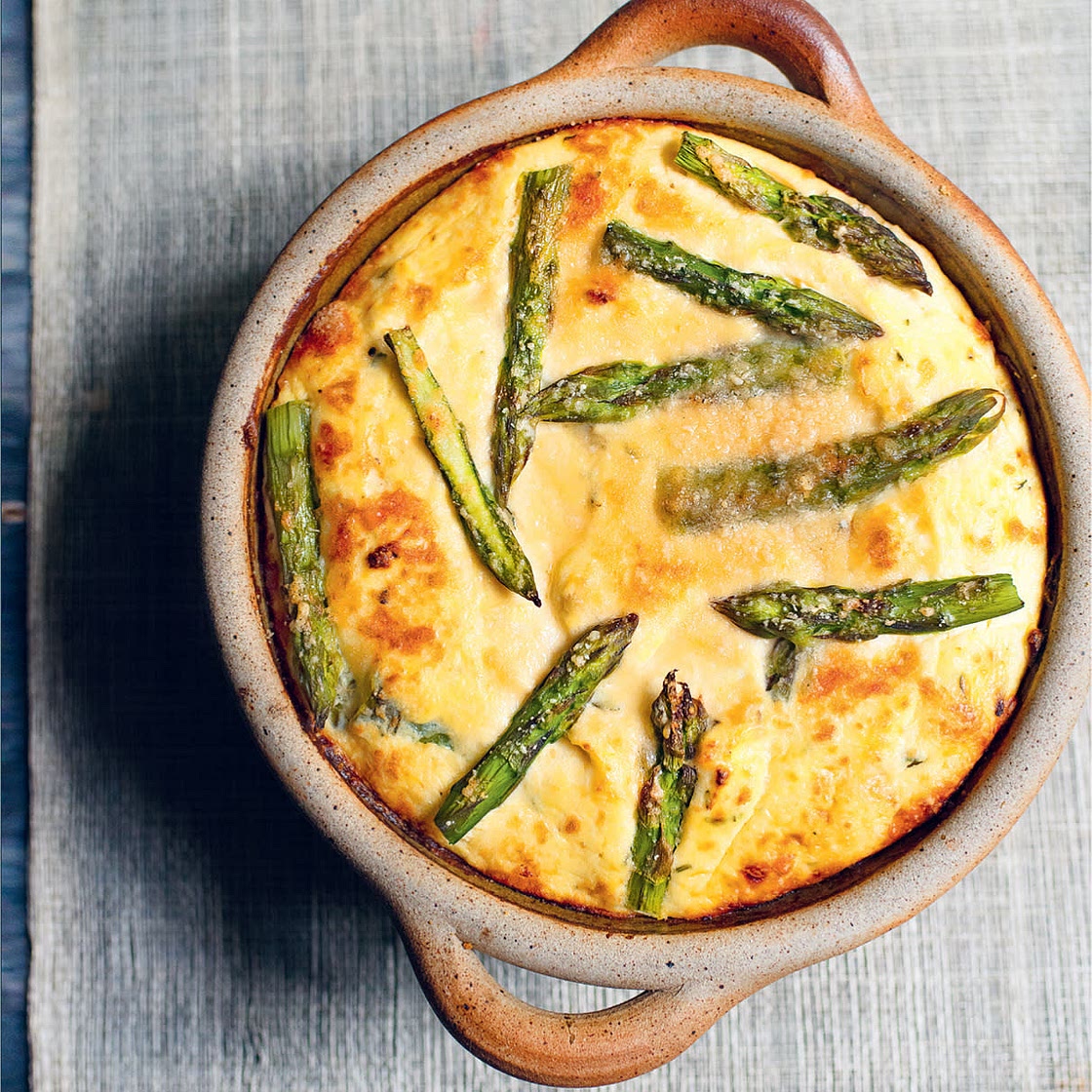 BAKED RICOTTA, ASPARAGUS