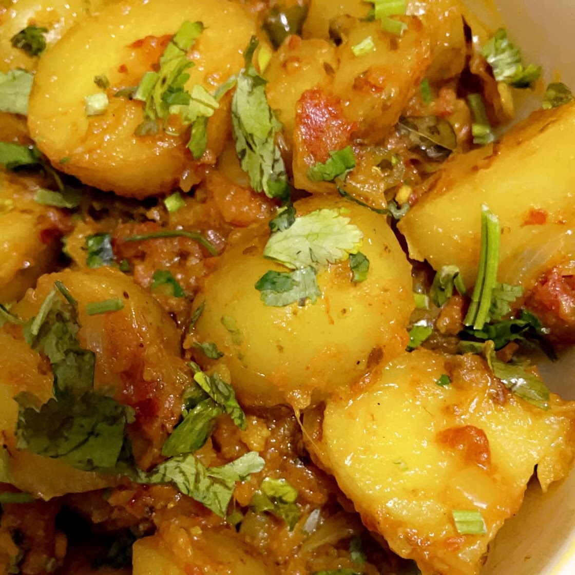 Achari Alu (lemon pickle patatos)