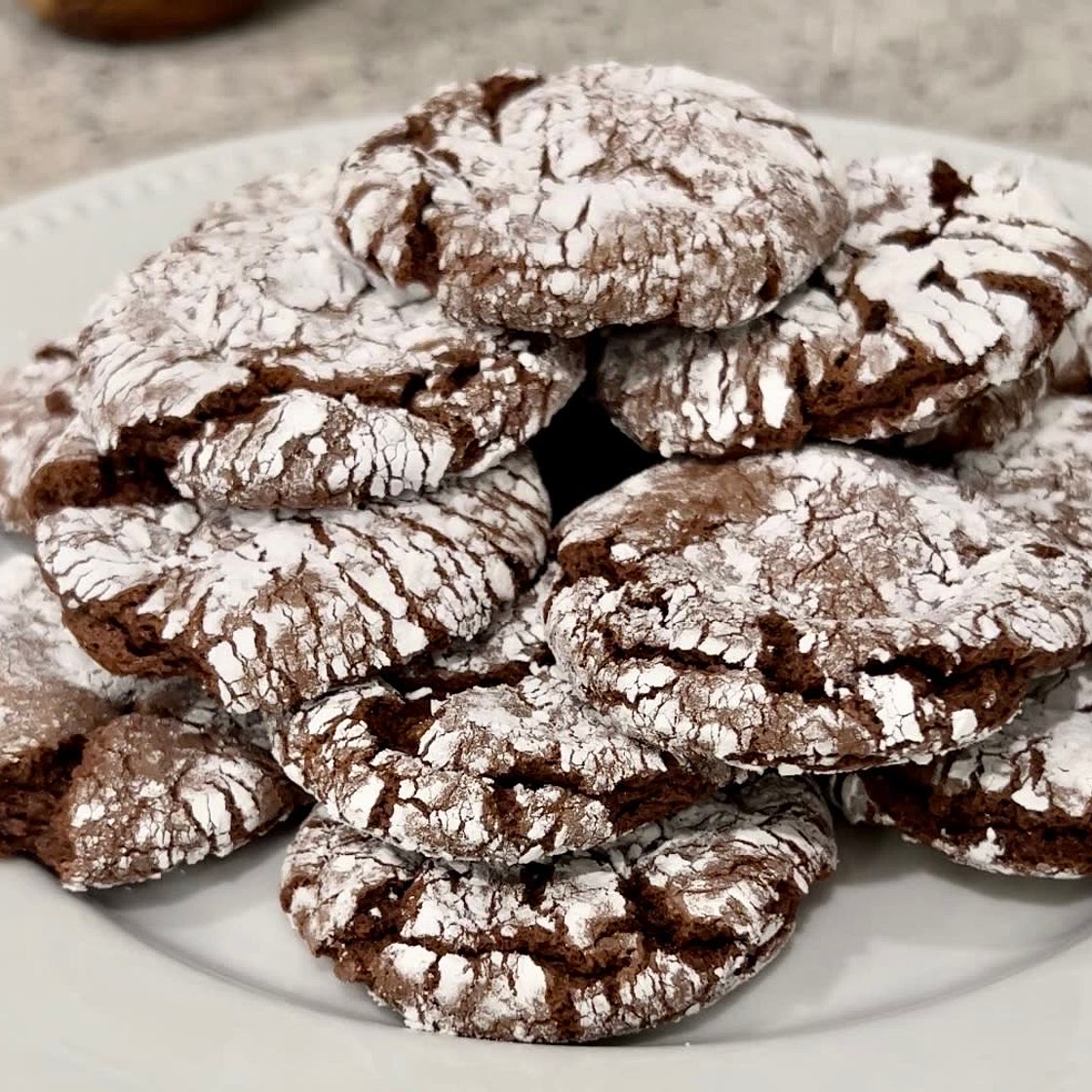 Fudge Crinkle Cookies