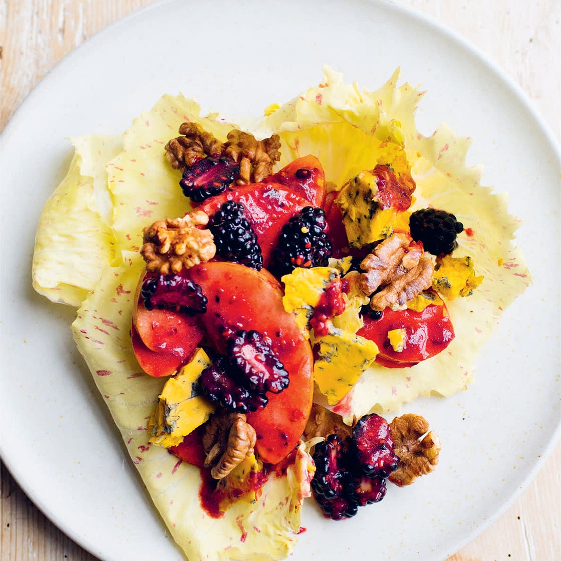 APPLES, BLUE CHEESE, WALNUTS