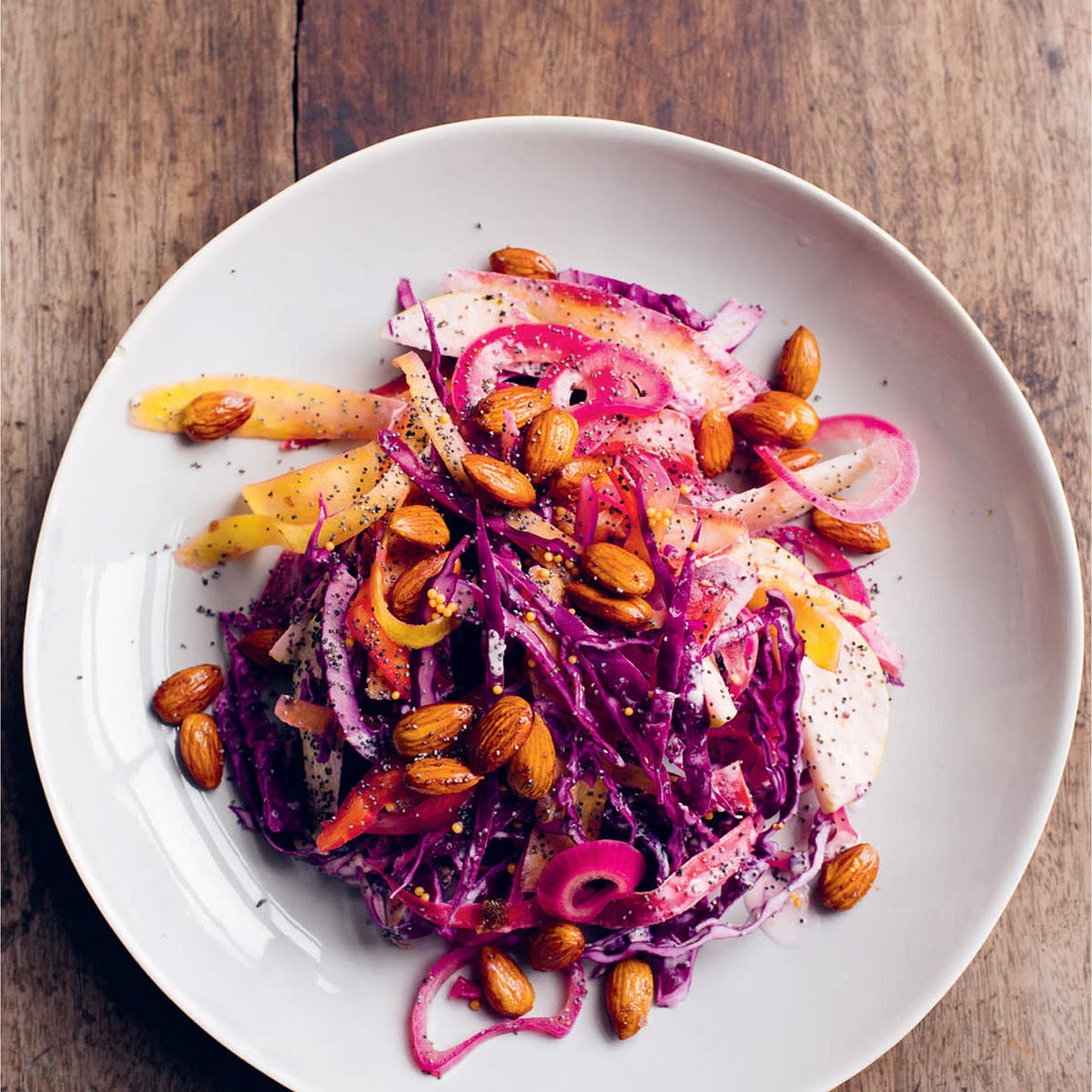 RED CABBAGE, CARROTS, SMOKED ALMONDS