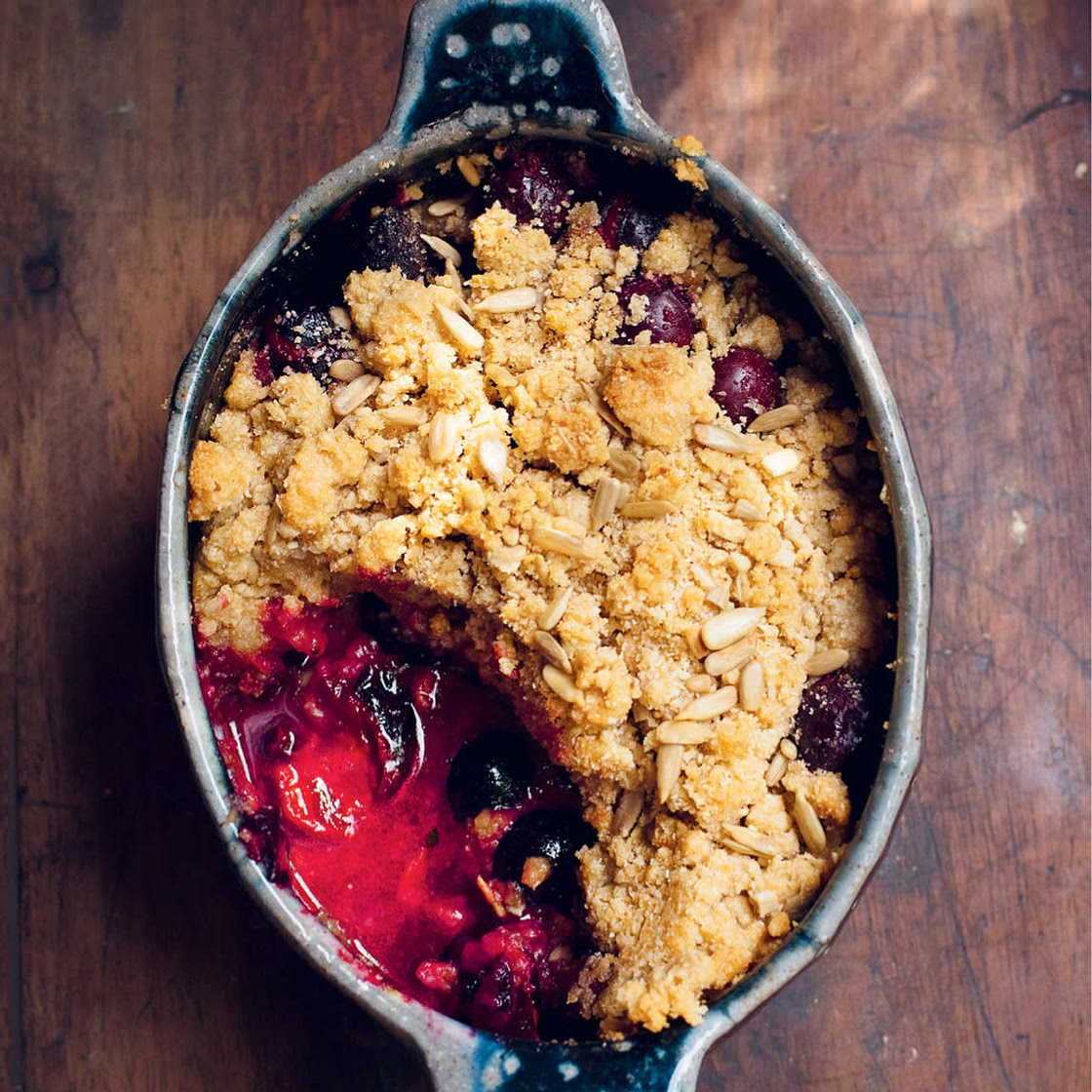 DAMSON, ALMOND, SUNFLOWER SEEDS