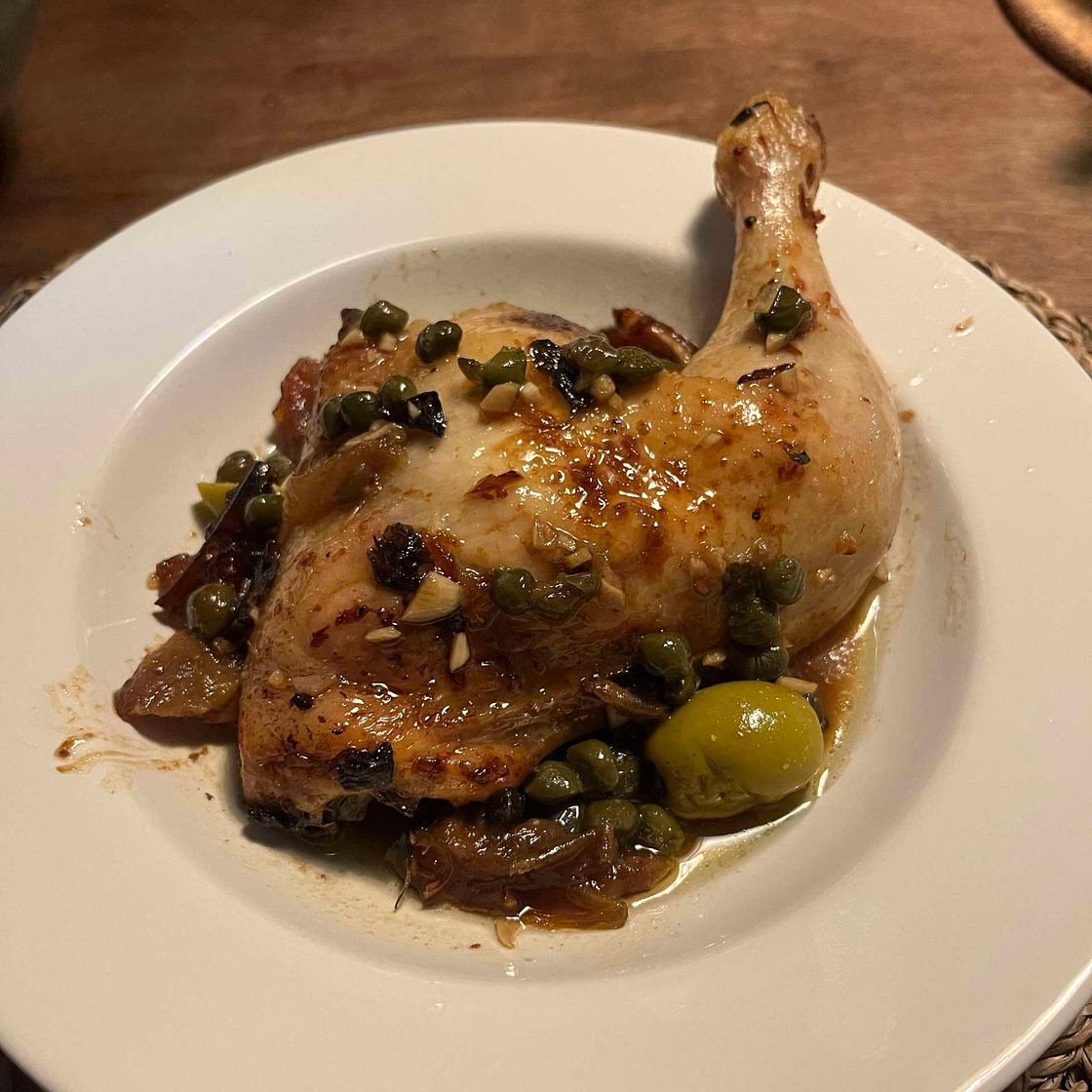 Chicken Marbella by Ottolenghi 