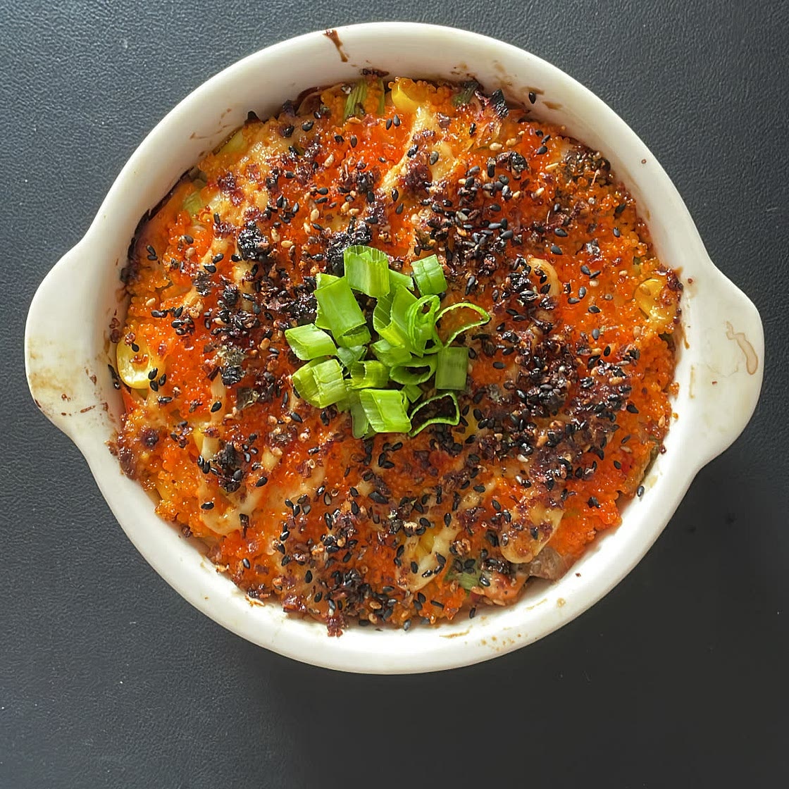 Salmon and Crab Meat Sushi Bake