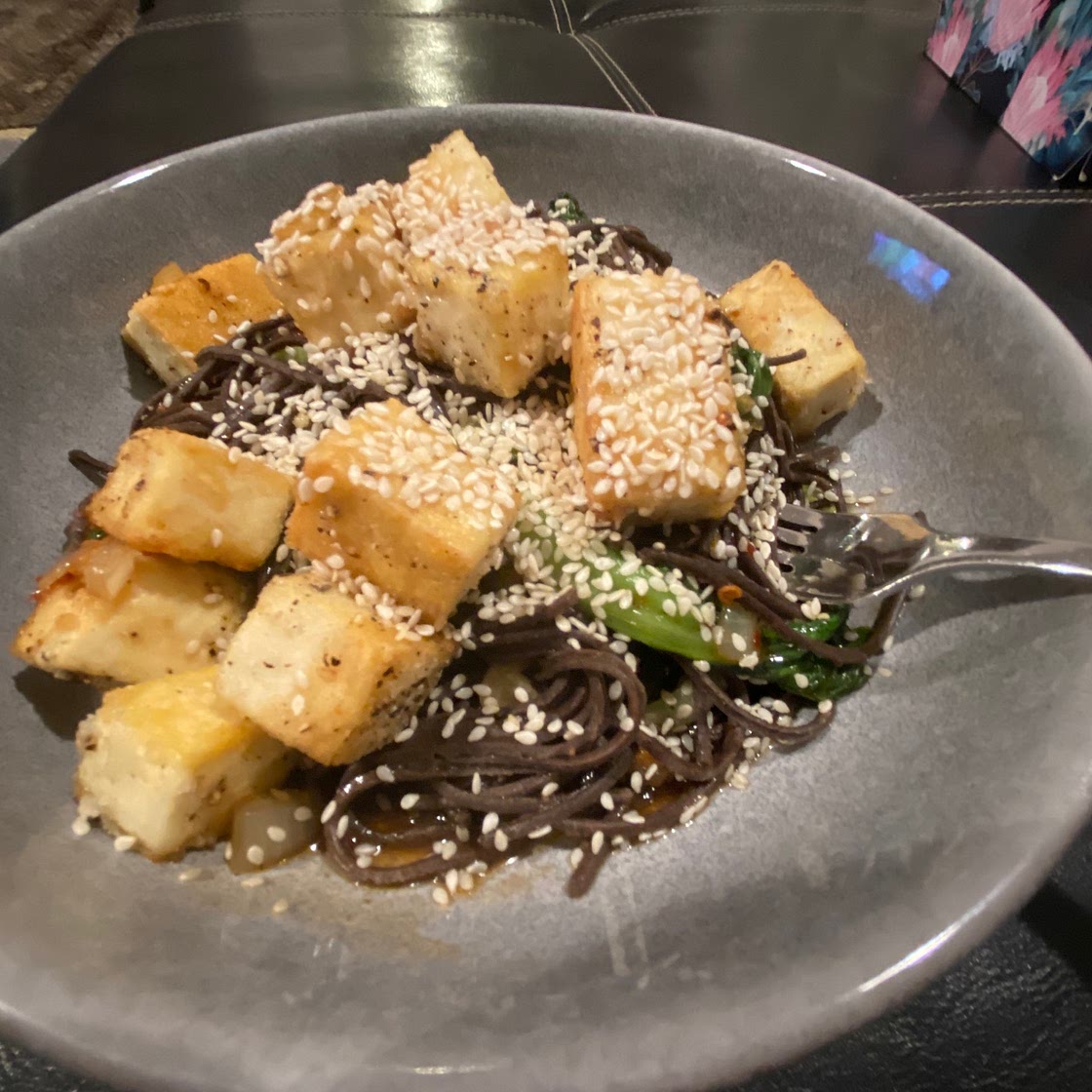Black Pepper Tofu with Bok Choy