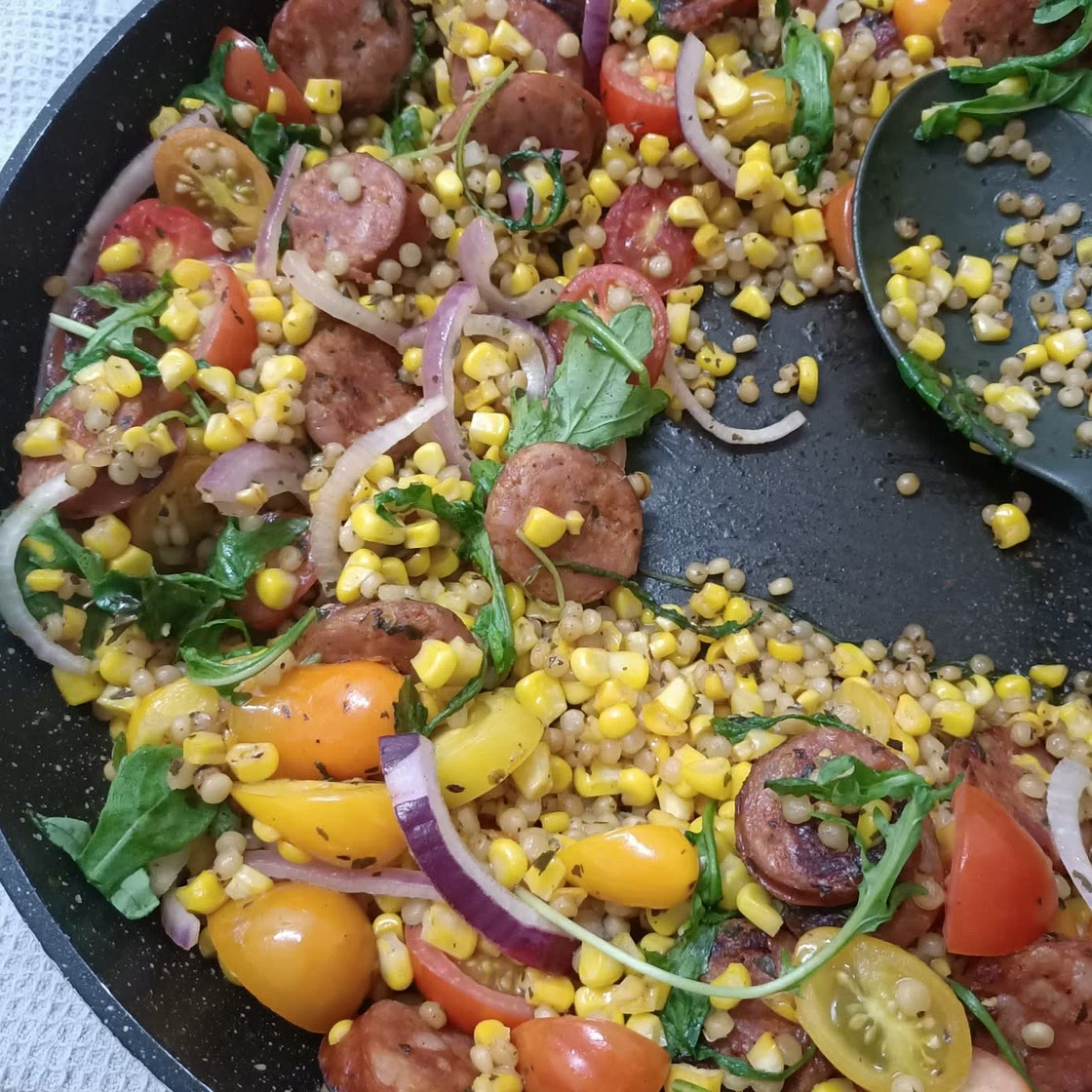 Chorizo & corn salad