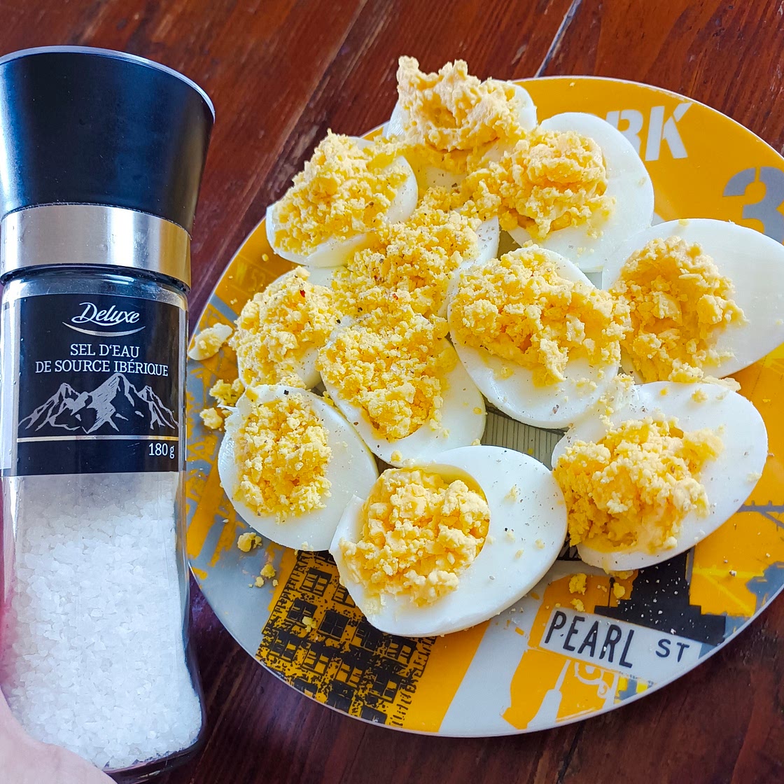 Oeufs Mimo au sel d'eau de source ibérique