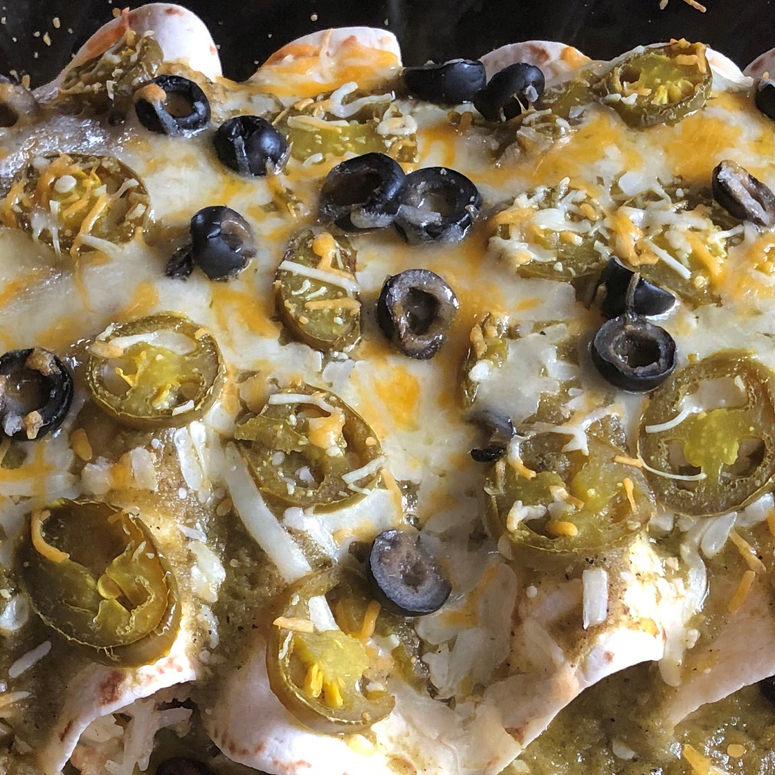 Shari's Shredded Chicken Enchiladas