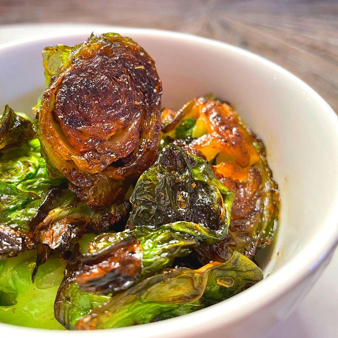 Spicy Balsamic Roasted Brussel Sprouts