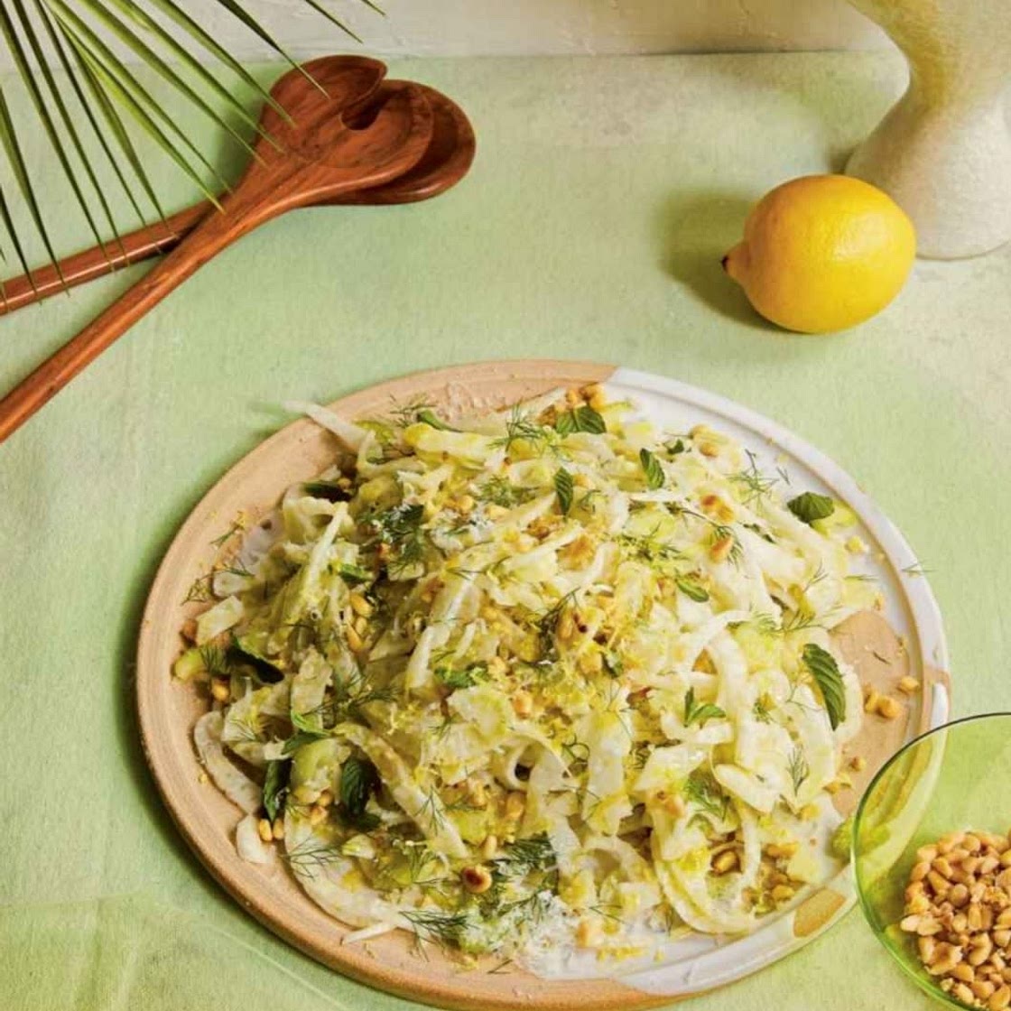 Shaved Fennel, Celery, and Mint Salad