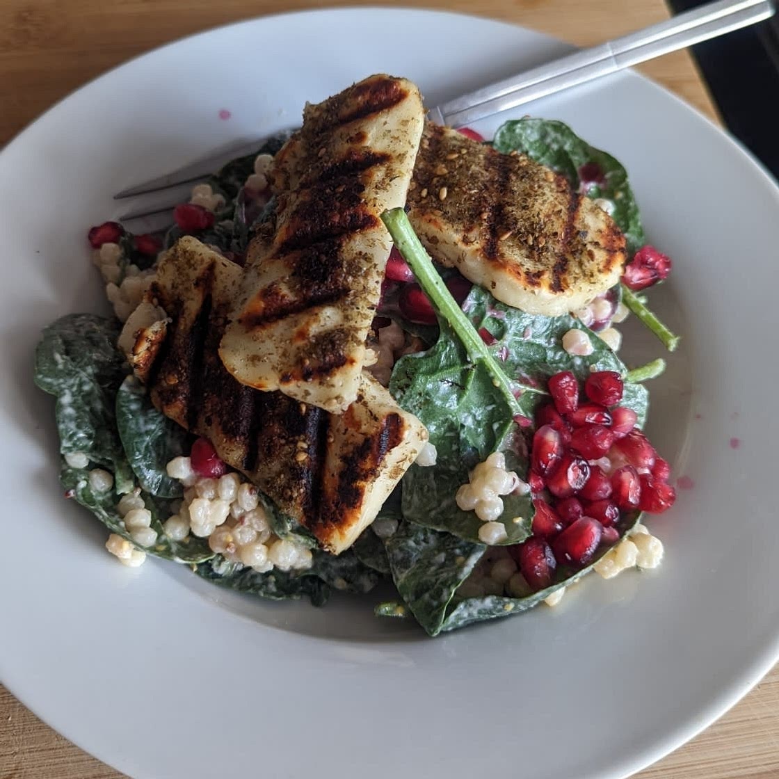 Pearl Couscous and Pomegranate Salad