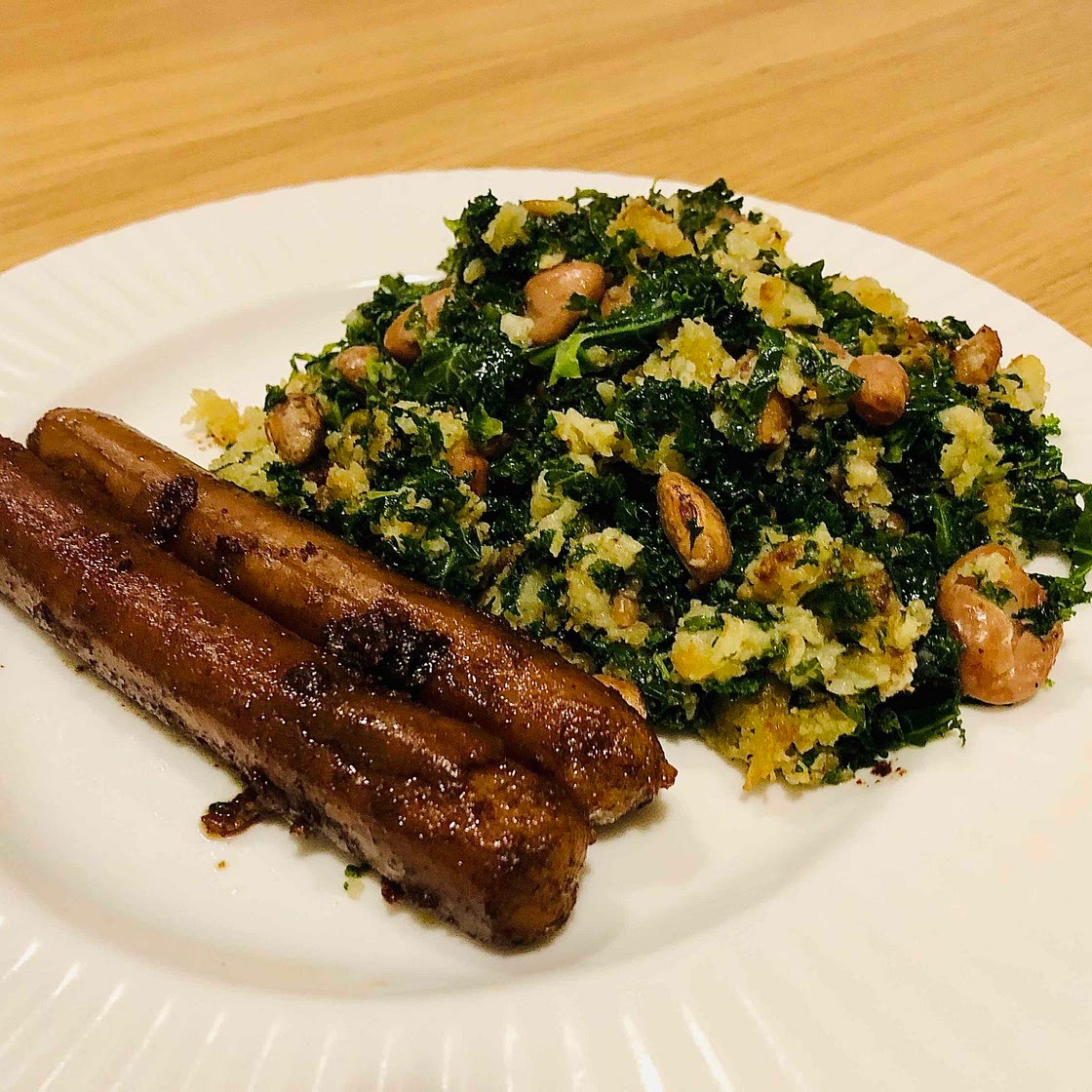 16. Portuguese Migas and Sausages