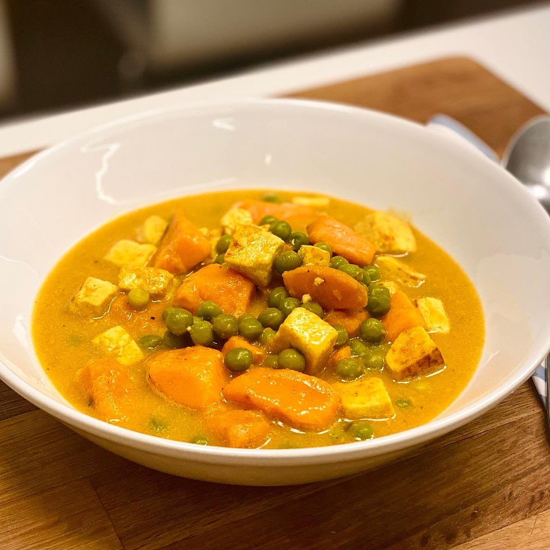 Sweet Potato Coconut Curry with Tofu
