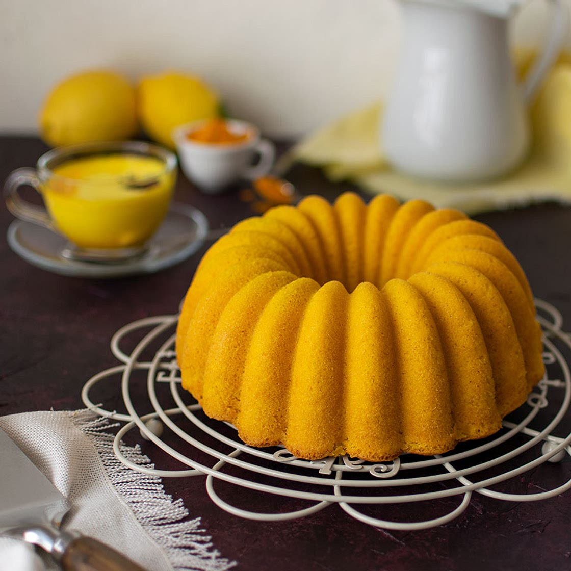 Golden Hot Milk Sponge Cake 