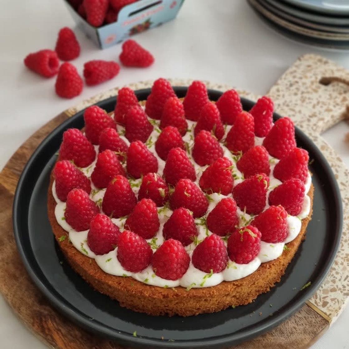 Tarte aux framboises