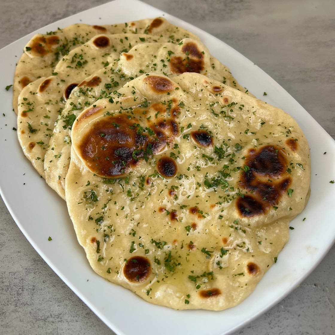 Homemade Garlic Pita Bread