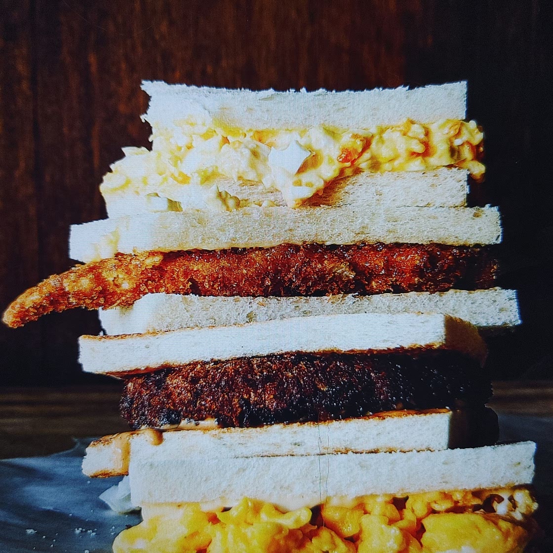 Chicken cutlet (Tori Katsu) sandwich