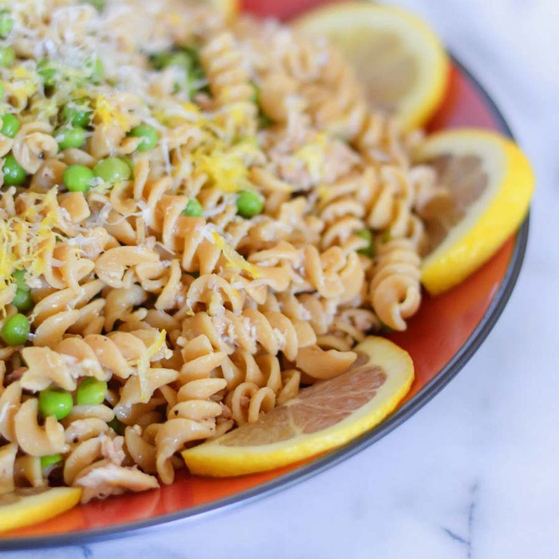 GARLIC LEMON TUNA PASTA w. CANNED TUNA